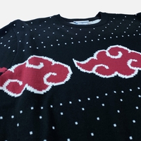 Naruto Shippuden - Akatsuki Cloud Holiday Sweater - Crunchyroll Exclusive! image number 1