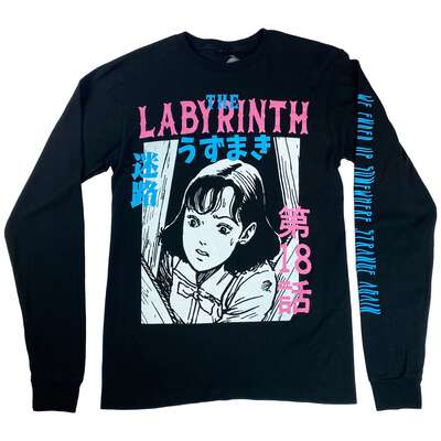 Junji Ito - The Labyrinth Long Sleeve Shirt - Crunchyroll Exclusive