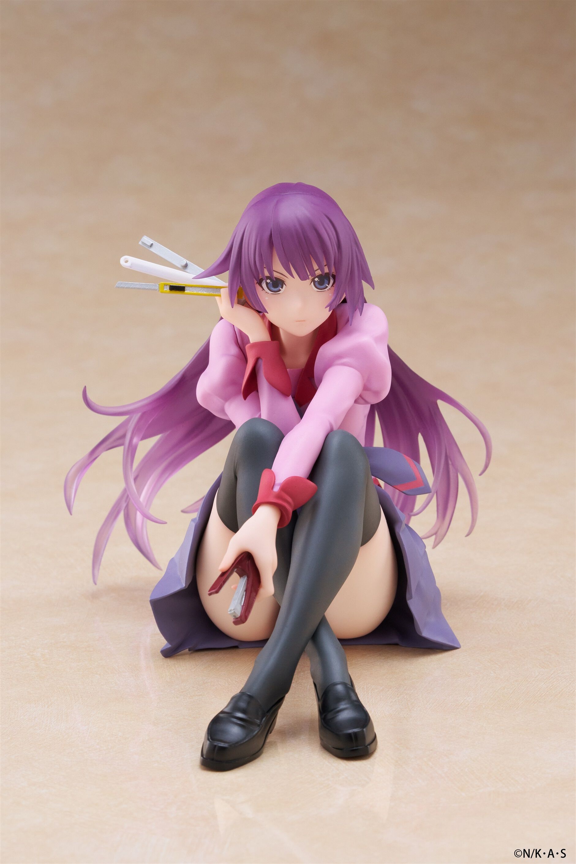 monogatari-hitagi-senjougahara-desktop-cute-prize-figure image number 0