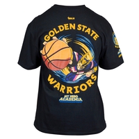 My Hero Academia x Hyperfly x NBA - Golden State Warriors All Might T-Shirt image number 2