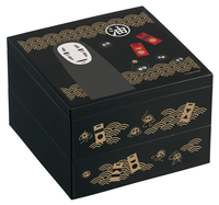 Spirited Away - No Face Traditional Japanese 2-Tier Bento Box image number 0