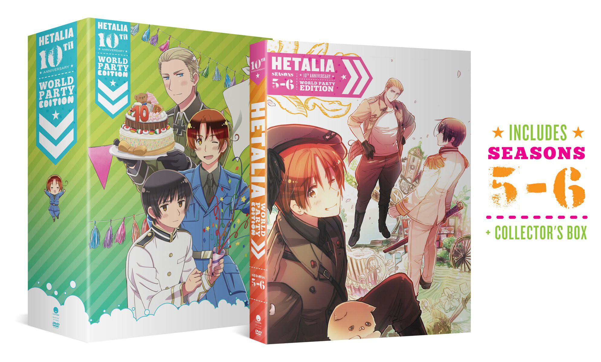 Hetalia - Seasons 5 & 6 - 10th Anniversary World Party Collection 2 - DVD