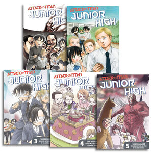 Attack on Titan Junior High Manga Omnibus (1-5) Bundle