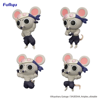 Demon Slayer: Kimetsu no Yaiba - Muki Muki Mouse Chokotto Hikkake Petit Figure 4-Piece Set image number 2