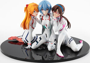 Evangelion - Asuka, Rei and Mari 1/8 Scale Figure (Newtype Cover Ver.)
