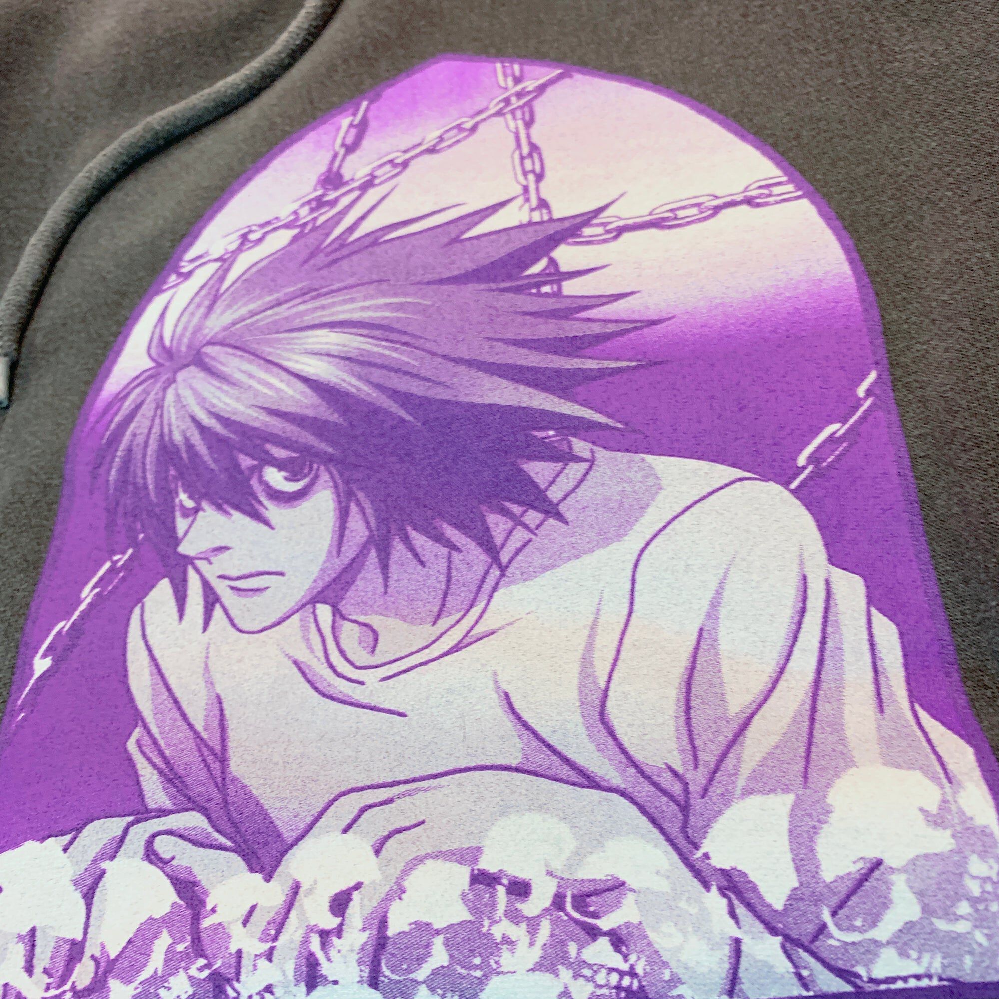 Death Note - L Light Ryuk Church Pane Chains Hoodie - Crunchyroll Exclusive image number 6