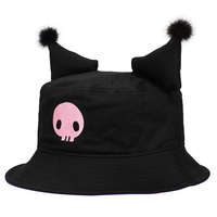 Sanrio - Kuromi Logo 3D Ears Bucket Hat image number 1