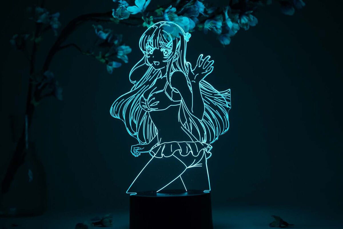 Rascal Does Not Dream of Bunny Girl Senpai - Mai Sakurajima Swimsuit Otaku Lamp