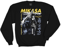 Attack on Titan - Mikasa Thunder Spears Crew Sweatshirt - Crunchyroll Exclusive! image number 0