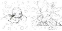 Pop Manga Dragons and Other Magically Mythical Creatures Coloring Book image number 3