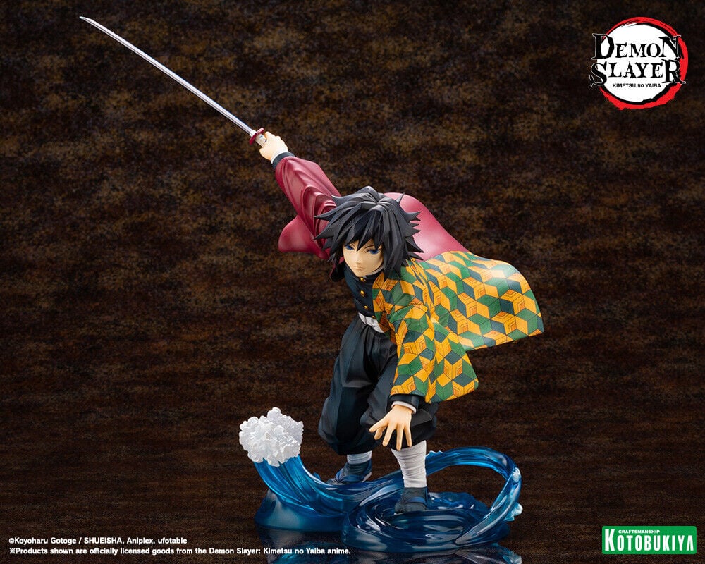demon-slayer-kimetsu-no-yaiba-giyu-tomioka-18-scale-artfx-j-figure-rerun image number 1