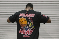 My Hero Academia x Hyperfly x NBA - Miami Heat All Might T-Shirt image number 5