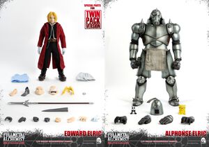 Fullmetal Alchemist: Brotherhood - Edward & Alphonse Elric FigZero 1/6 Scale Figure Set