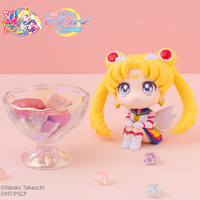 Pretty Guardian Sailor Moon Cosmos the Movie - Eternal Sailor Moon & Eternal Sailor Chibi Moon Lookup Series Figure Set with Gift image number 2
