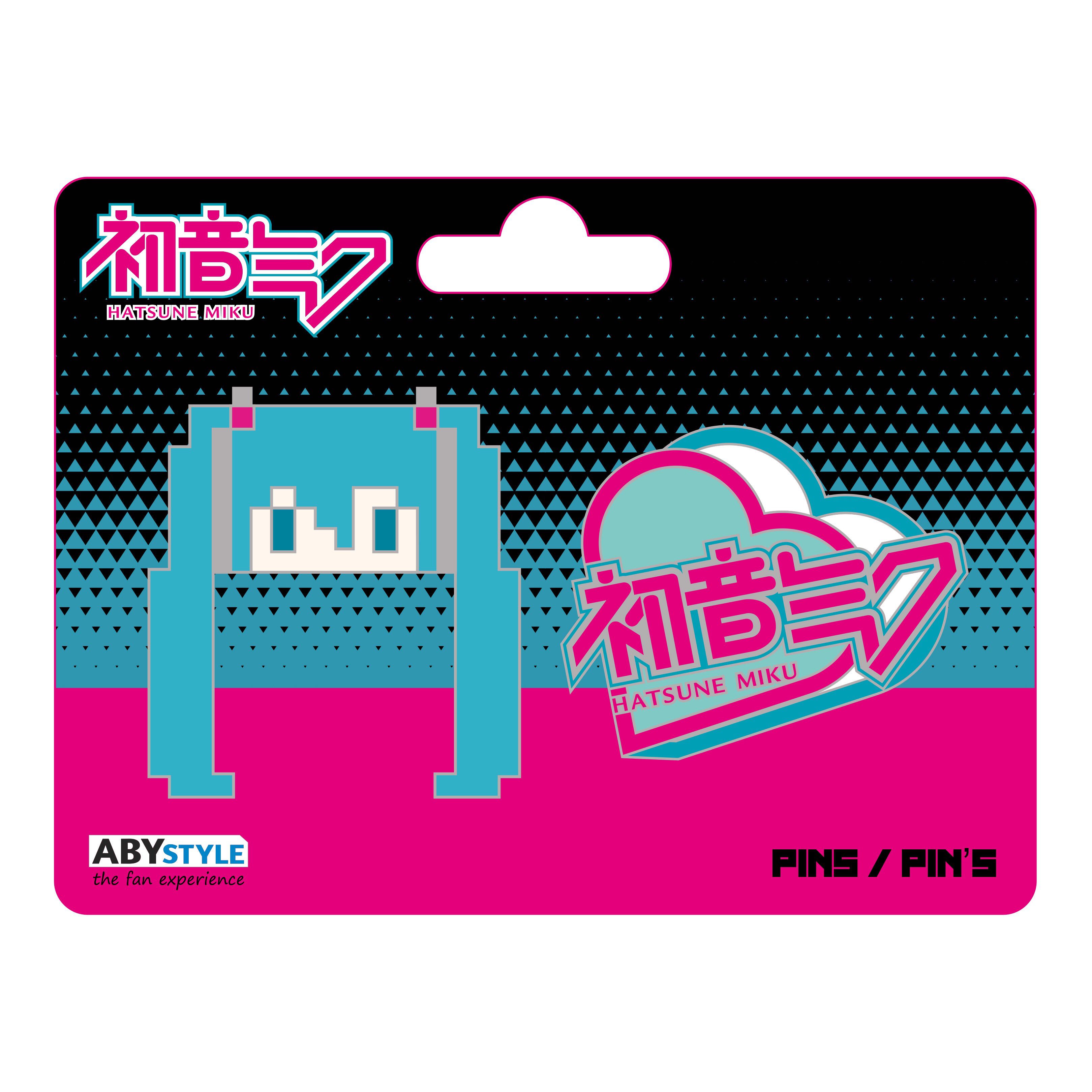 Hatsune Miku - Pixel Miku Heart Enamel Pin Set image number 1