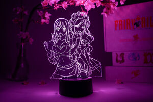 Lucy Heartfilia and Michelle Lobster Fairy Tail Otaku Lamp