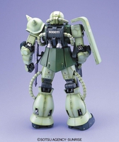 mobile-suit-gundam-ms-06f-zaku-ii-pg-160-scale-model-kit image number 1
