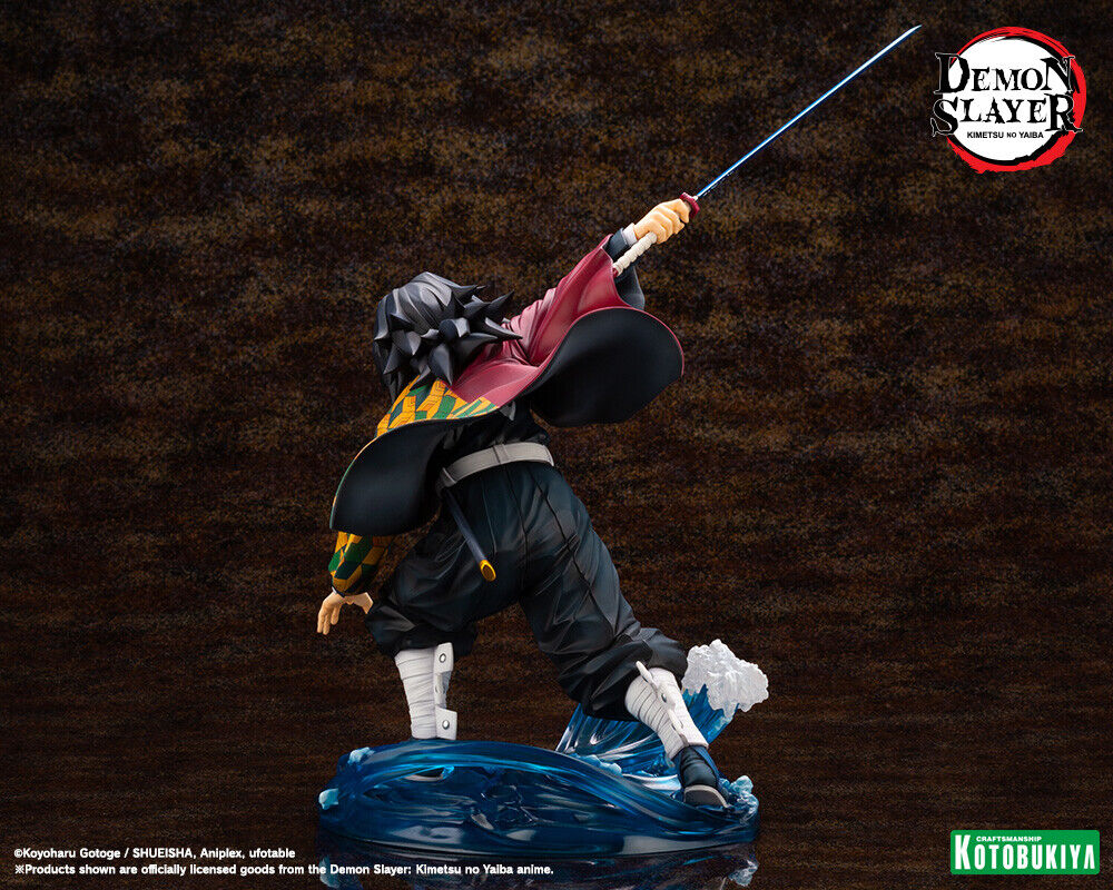 demon-slayer-kimetsu-no-yaiba-giyu-tomioka-18-scale-artfx-j-figure-rerun image number 4