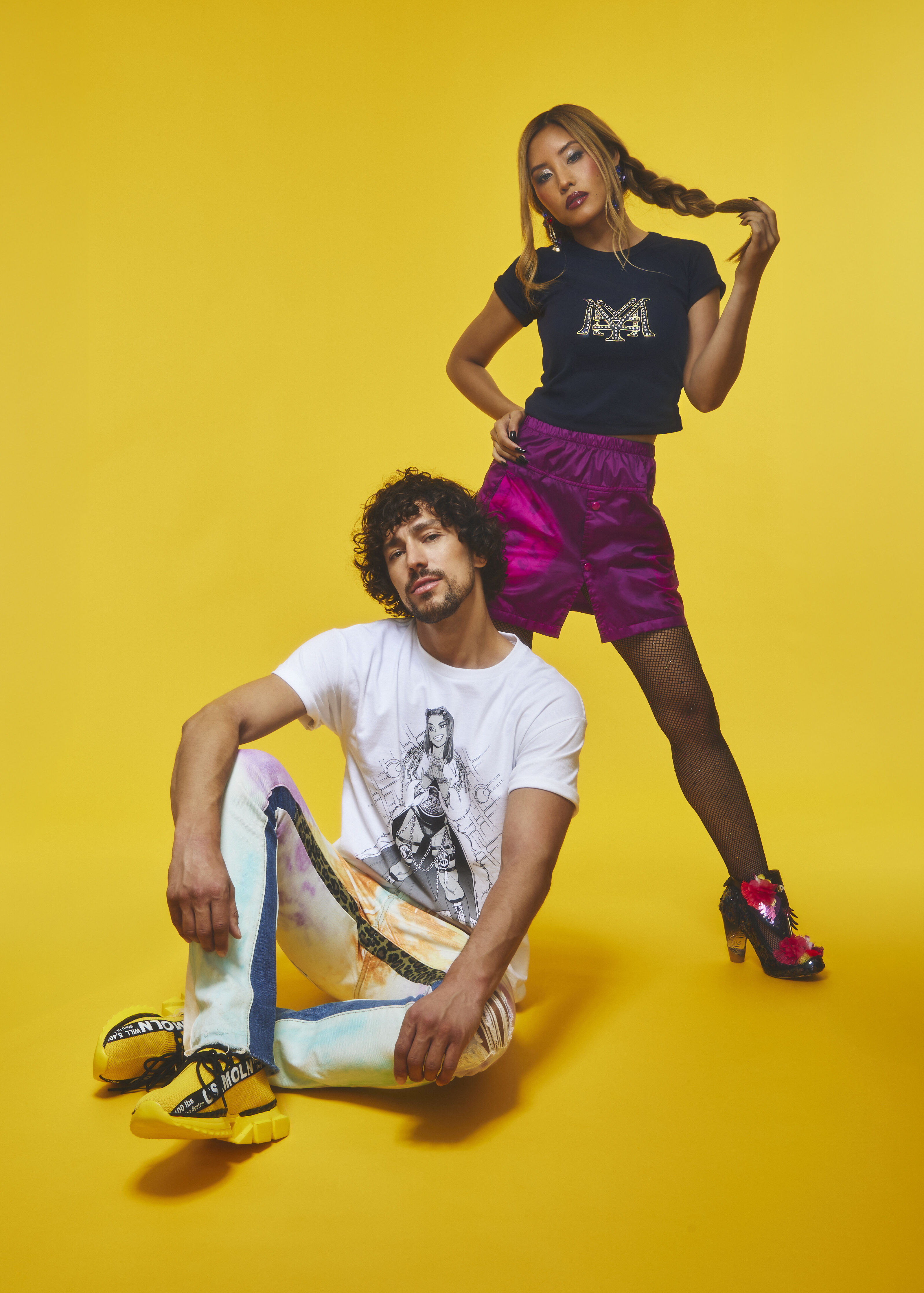 Crunchyroll x Mercedes Mon&eacute; - Yen Rhinestone T-shirt - Crunchyroll Exclusive image number 4