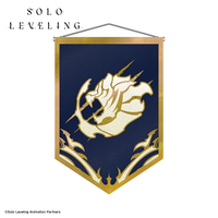solo-leveling-white-tiger-guild-emblem-suede-wall-scroll image number 0