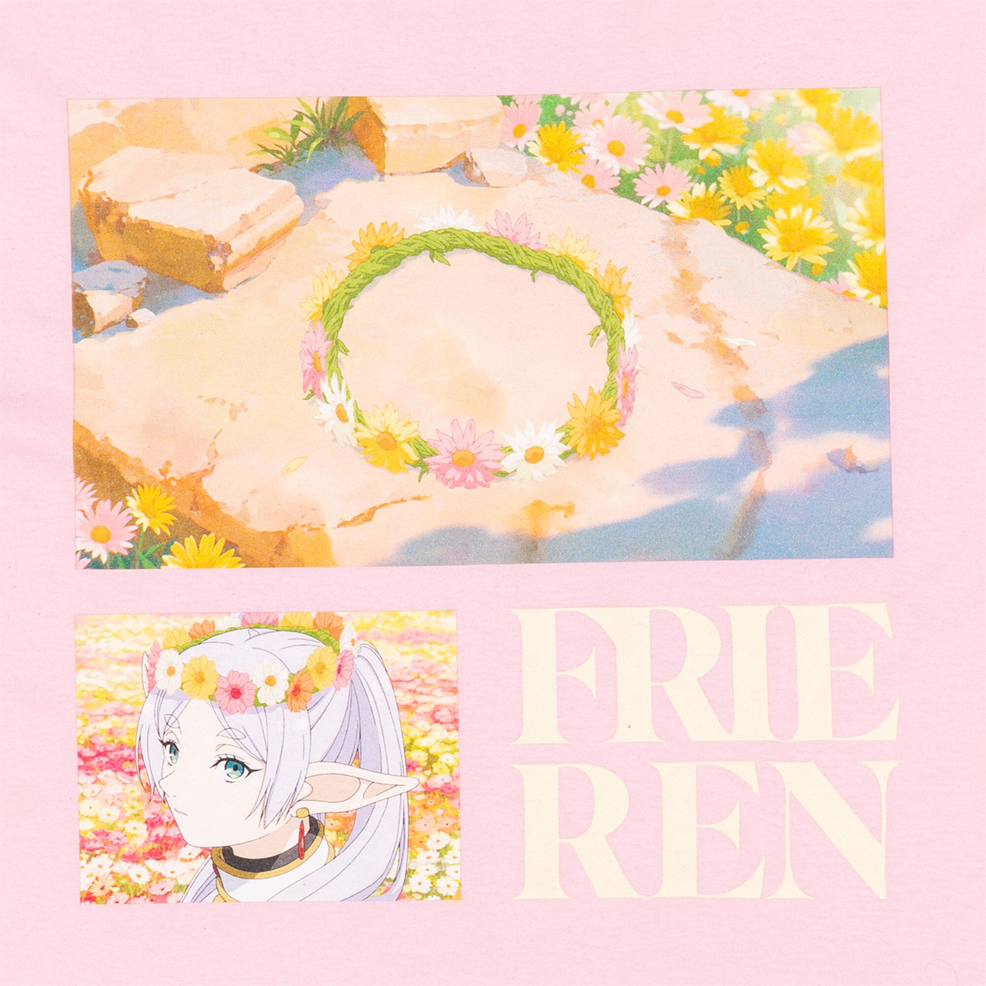 Frieren: Beyond Journey's End - Frieren Flower Crown T-shirt - Crunchyroll Exclusive image number 1