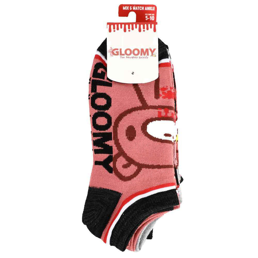 Gloomy Bear - Character Ankle Socks 5 Pair image count 6
