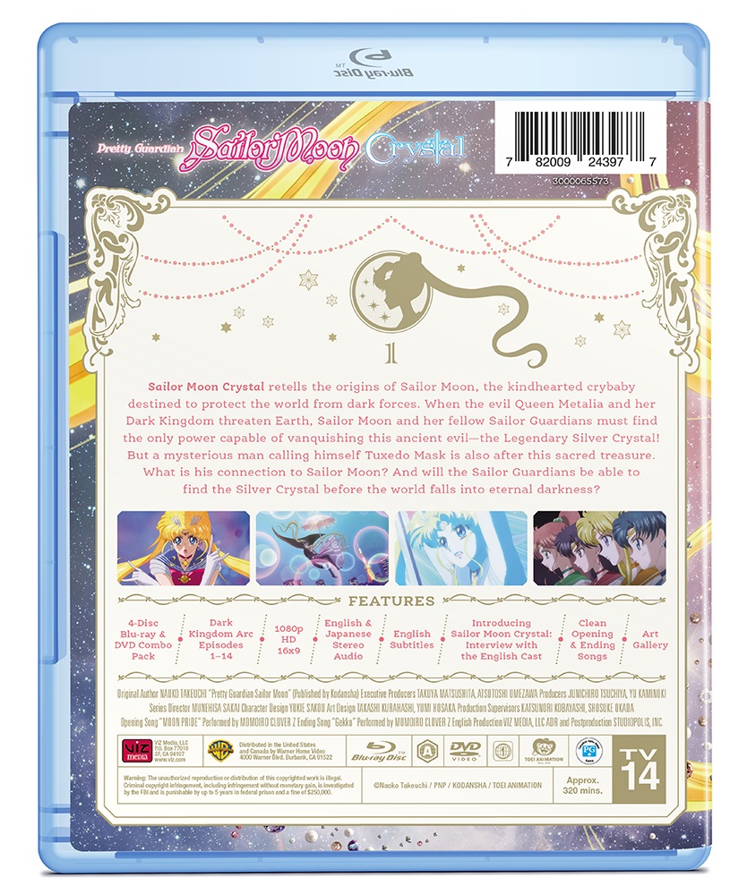 Sailor Moon Crystal Set 1 Limited Edition Blu-ray/DVD image count 3