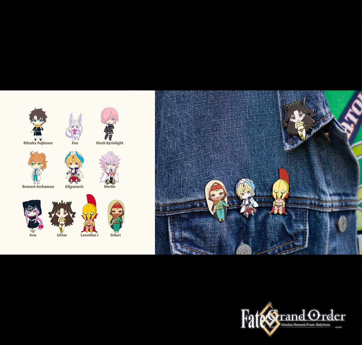 1st Edition Fate/Grand Order Absolute Demonic Front: Babylonia Collectible Pins image count 0