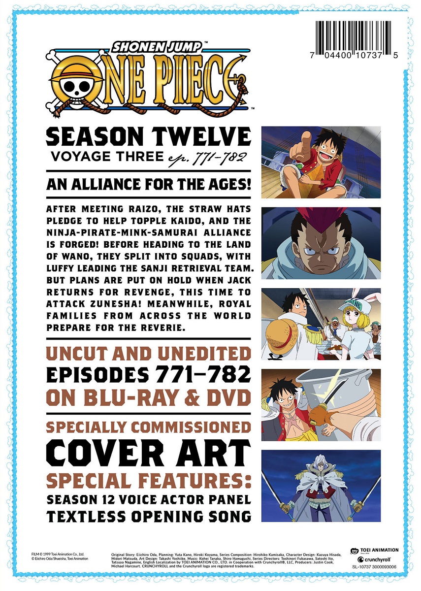 One Piece Season 12 Part 3 Blu-ray/DVD image count 1