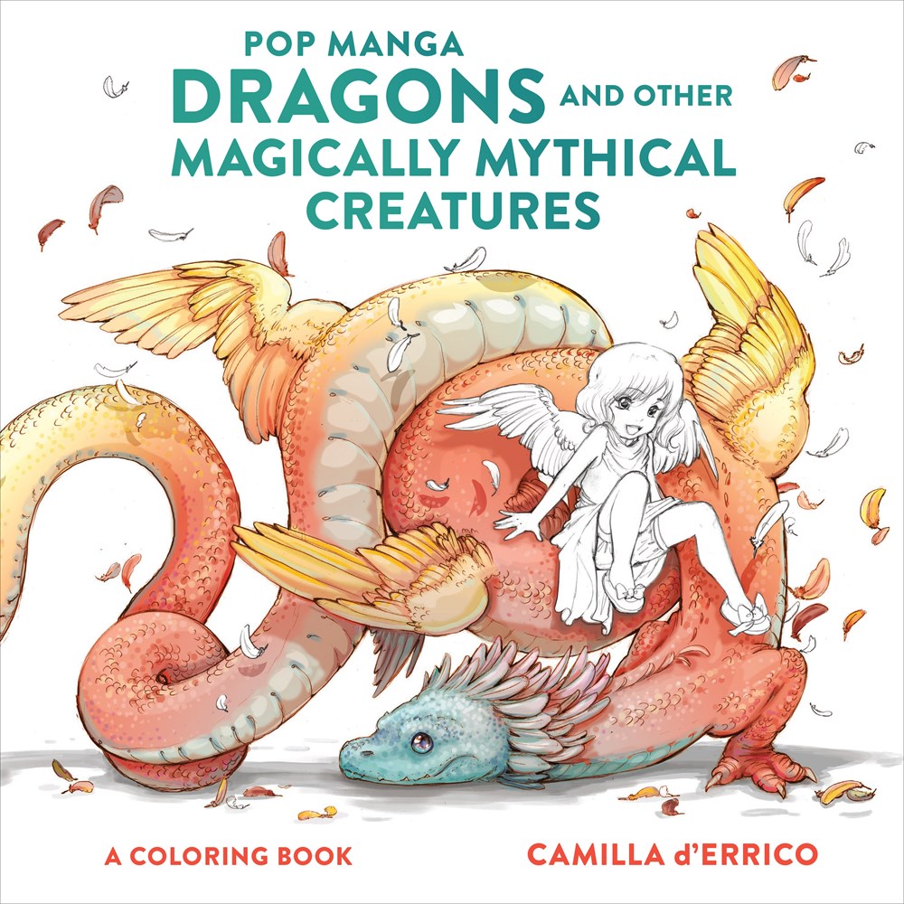 Pop Manga Dragons and Other Magically Mythical Creatures Coloring Book image count 0