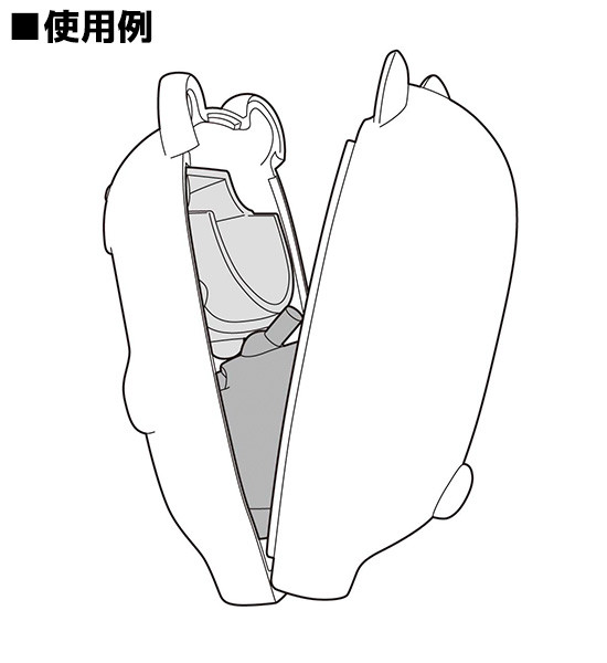 Good Smile Company - Nendoroid More - Custodia per parti frontali Kigurumi - Orca Whale
