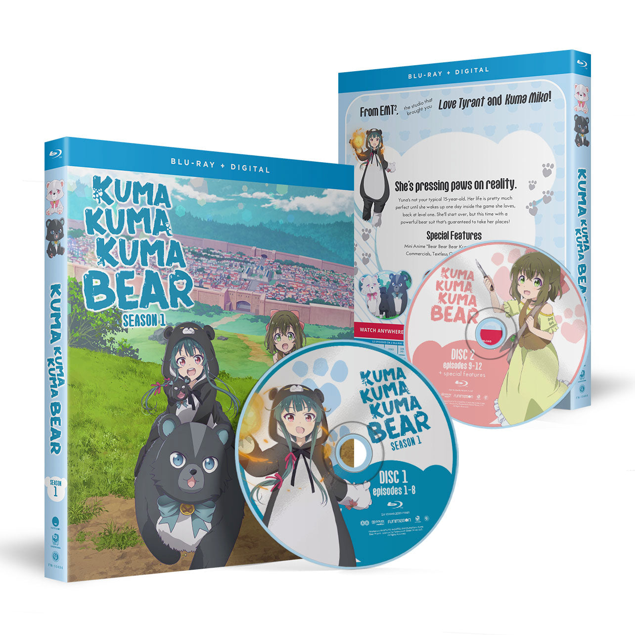 Kuma Kuma Kuma Bear Season 1 Blu Ray Crunchyroll Store 