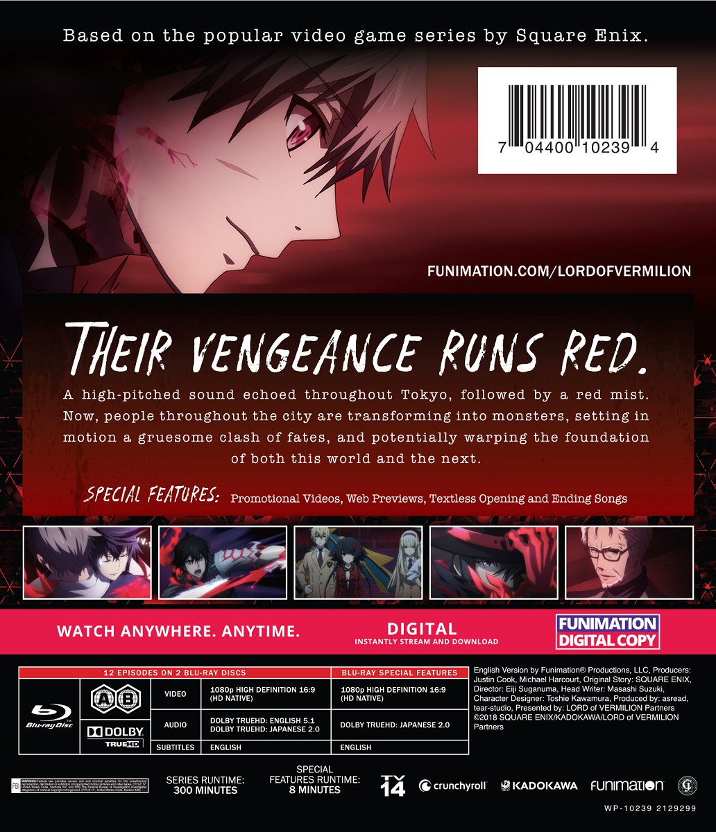 DVD Anime Lord Of Vermilion : The Crimson King Series (1-12 End) English  Version