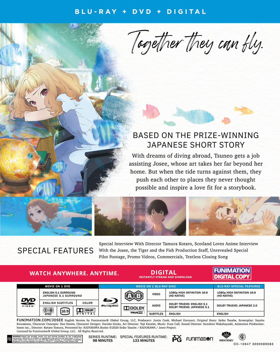 Josee the Tiger and the Fish Blu-ray/DVD image count 1