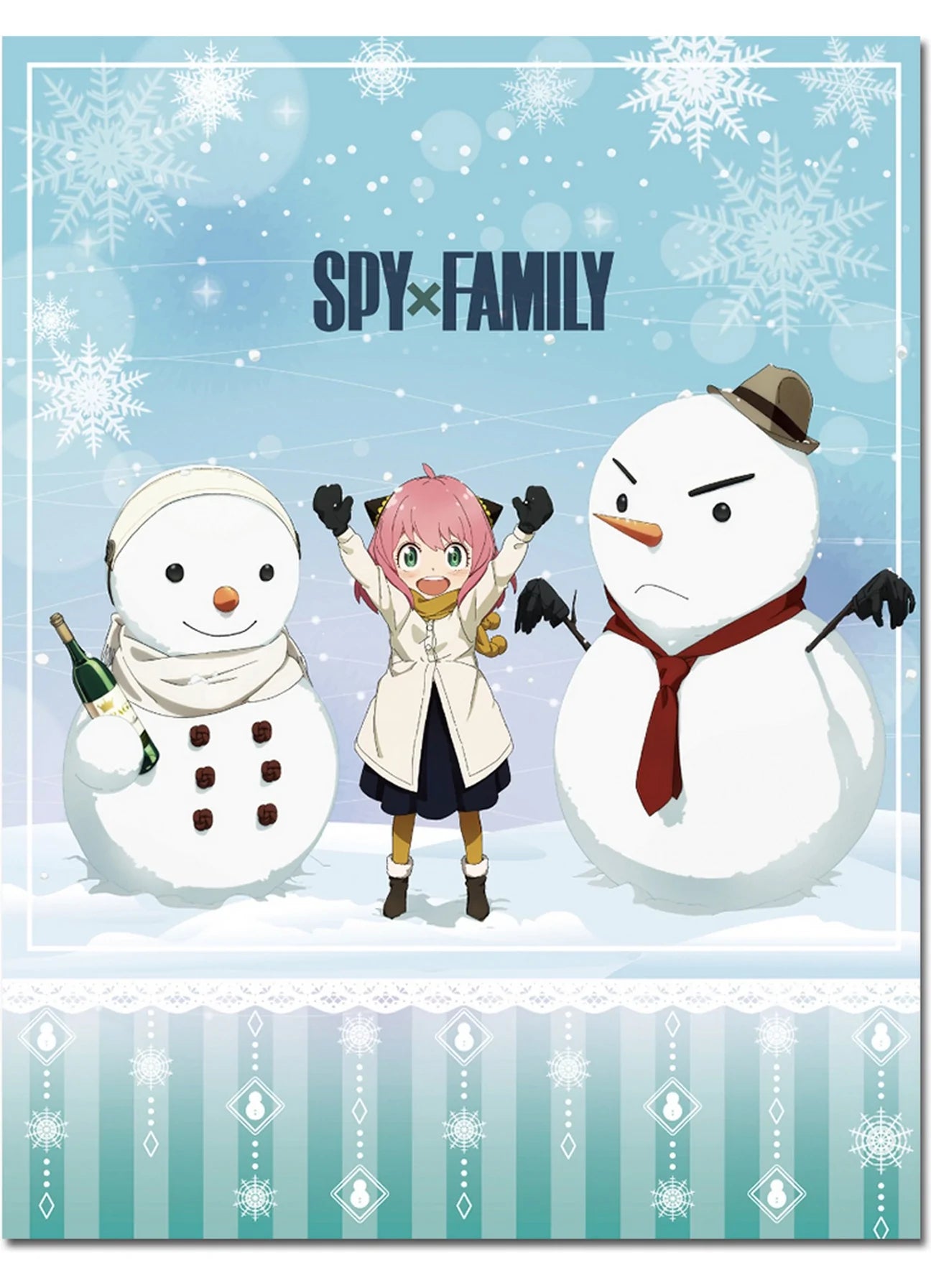 Spy x Family - Anya Snowman Throw Blanket image count 1