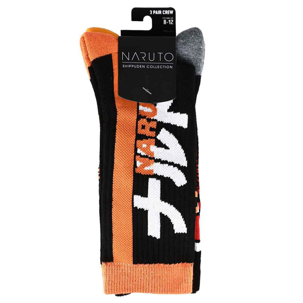 Naruto Shippuden - Naruto Akatsuki Crew Socks 3 Pair image count 4