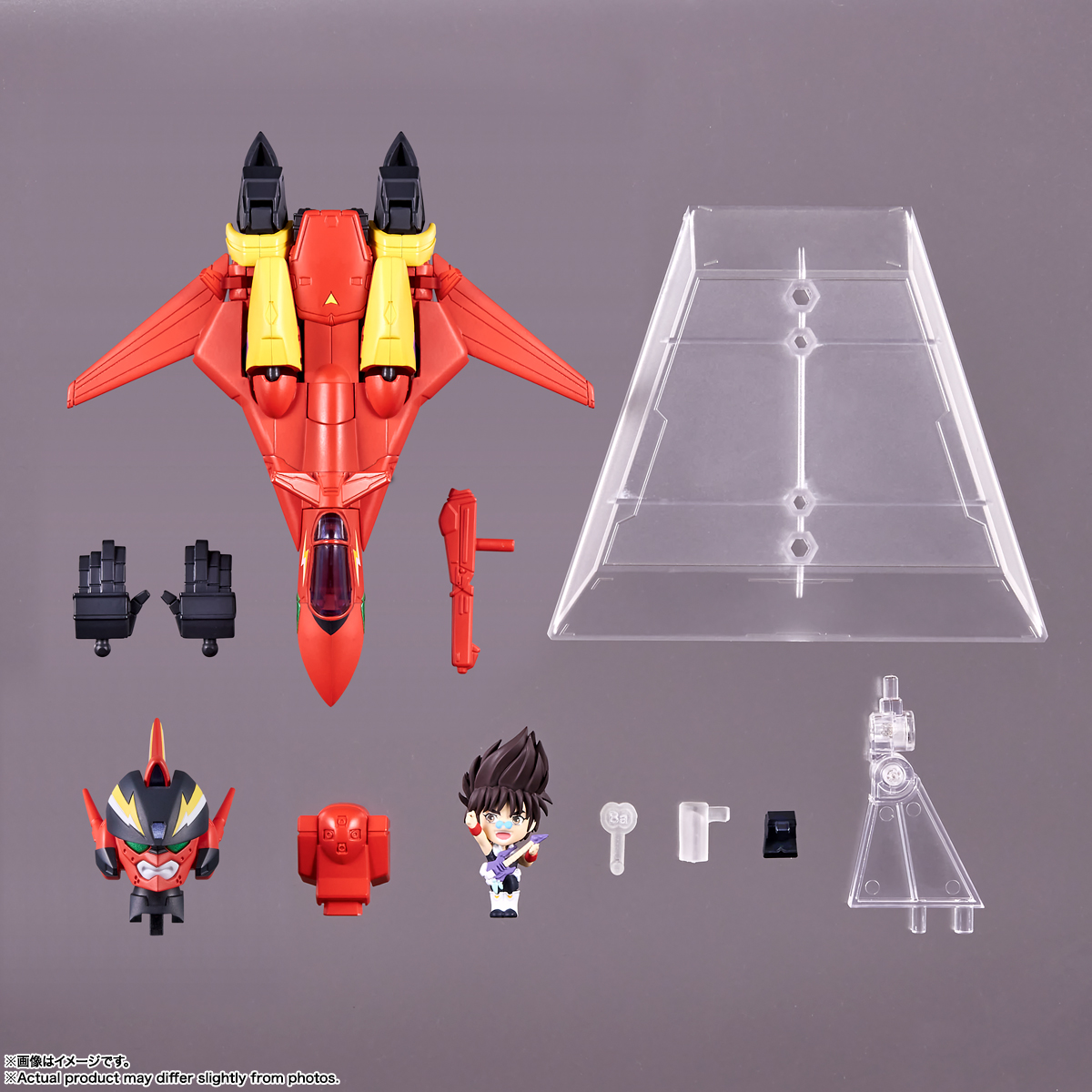macross-7-vf-19-custom-fire-valkyrie-and-basara-nekki-tiny-session-action-figure-set image count 9
