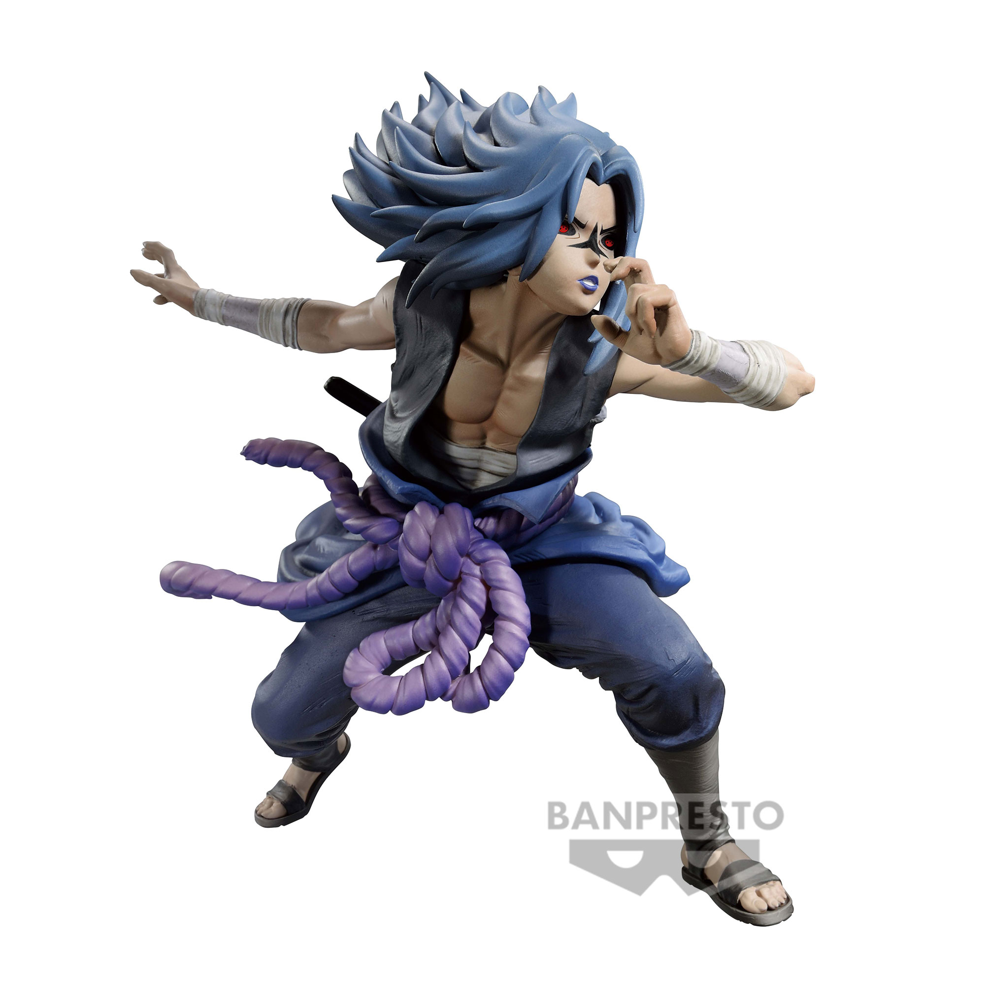Banpresto Naruto Shippuden Grandista Nero Uchiha Sasuke Figure Purple