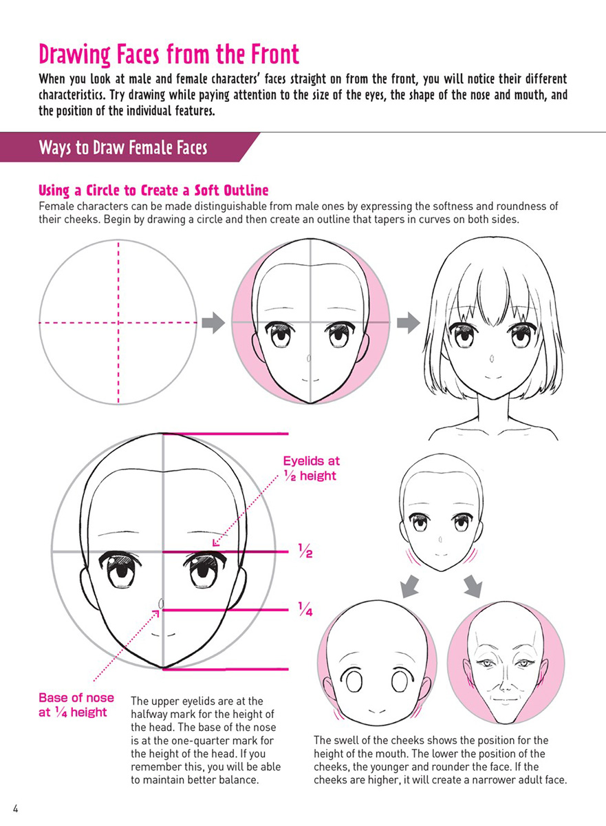 Drawing Manga Faces & Expressions: A Step-by-step Beginner's Guide image count 1