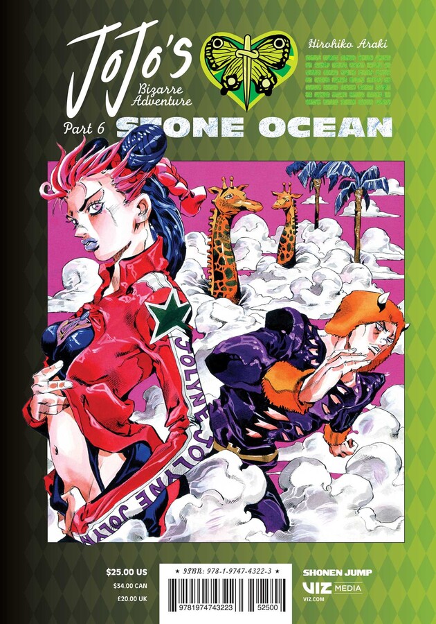 JoJo's Bizarre Adventure: Part 6-Stone Ocean, Vol. 1 (1): Araki, Hirohiko:  9781974732661: : Books