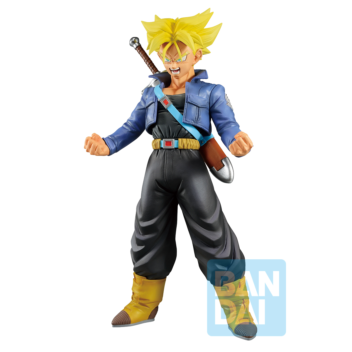 7.75 Black and Purple Dragon Ball GT Super Saiyan Trunks Figure 