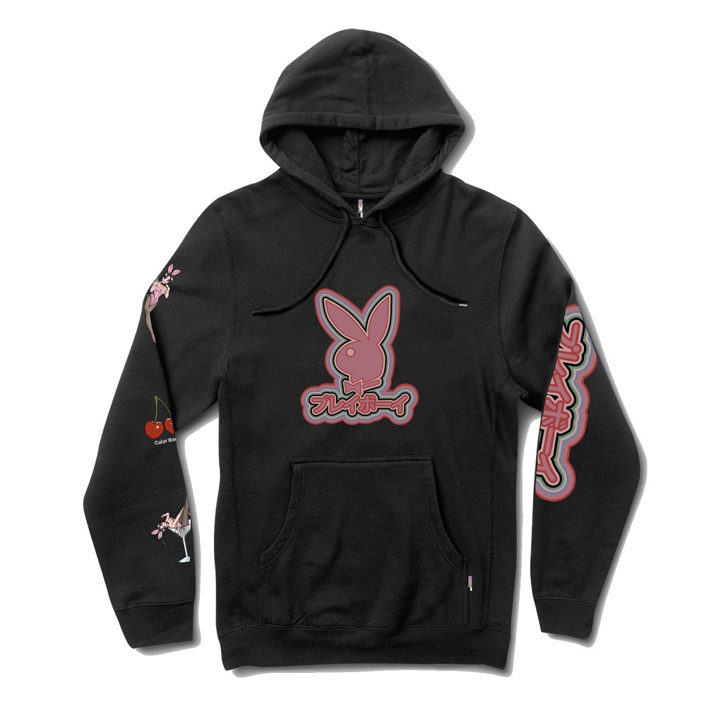 Playboy x Color Bars - Bunny Kanji Hoodie image count 0