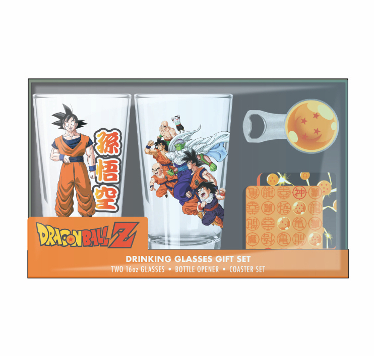 Dragon Ball Z - Goku and Zetto Senshi Pint Glass Set Holiday Bundle image count 1