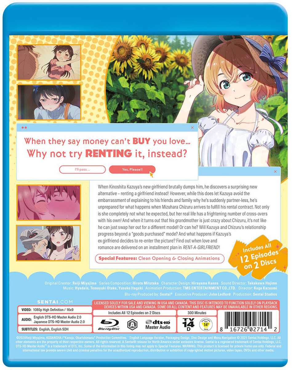 Rent-A-Girlfriend Blu-ray | Crunchyroll Store