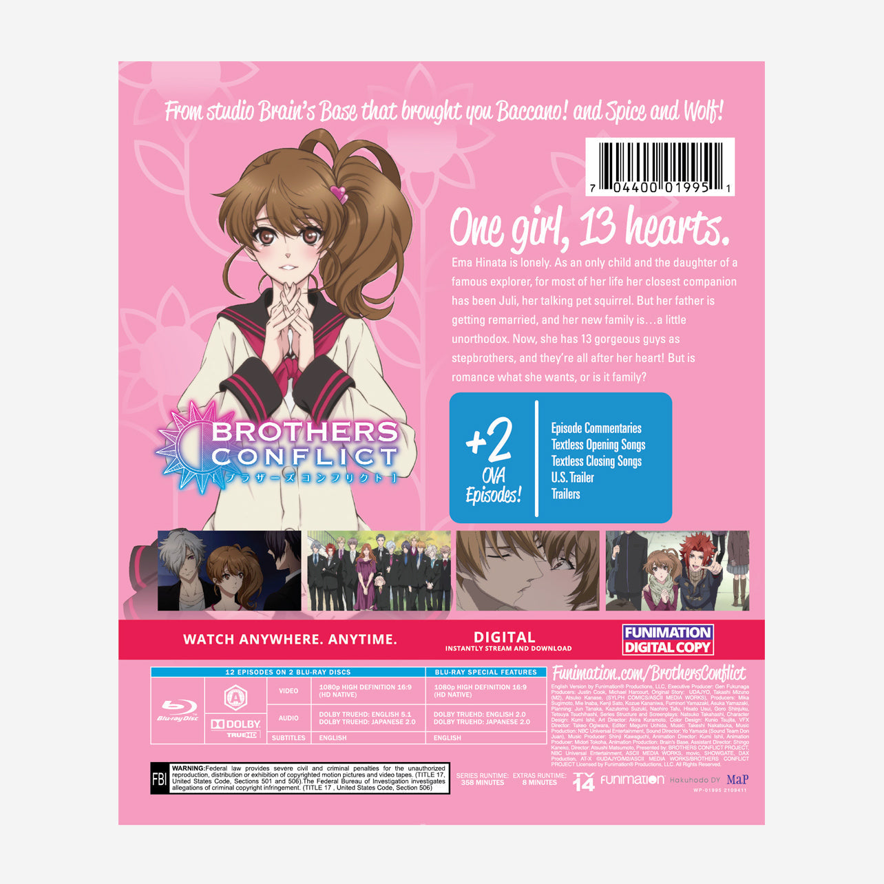 Brothers Conflict - The Complete Series + OVAs - Essentials - Blu-ray image count 1