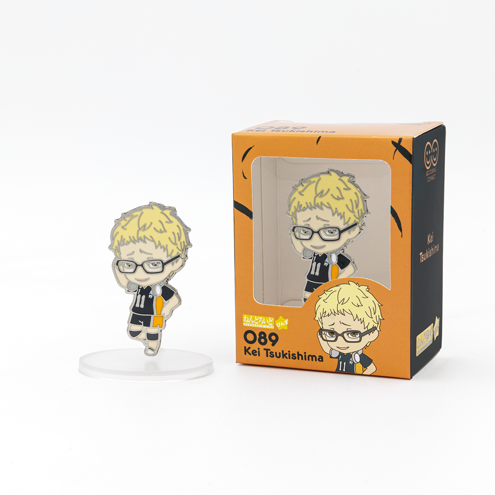 Anime haikyuu!!! Voleibol Boy Cosplay Esmalte Pin, Tsukishima