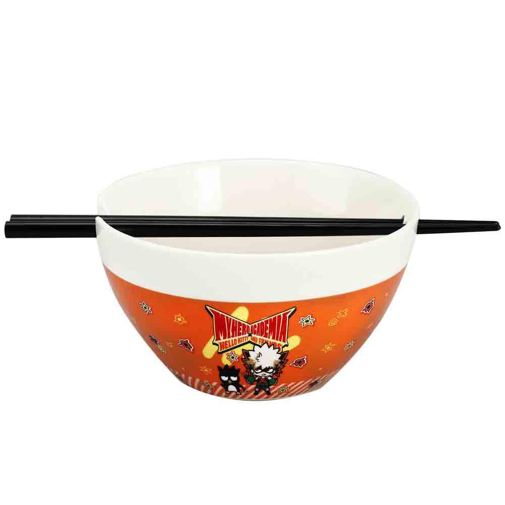 My Hero Academia - MHA x Sanrio Bakugo Badtz-Maru Ramen Bowl With Chopsticks image count 4