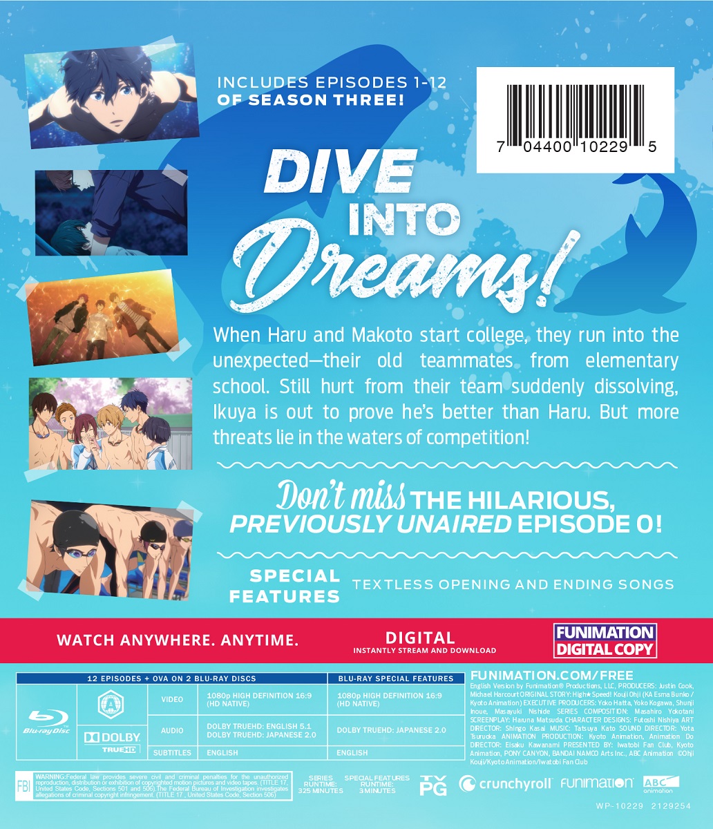 Free! -Dive to the Future- Season 3 - Essentials - Blu-ray