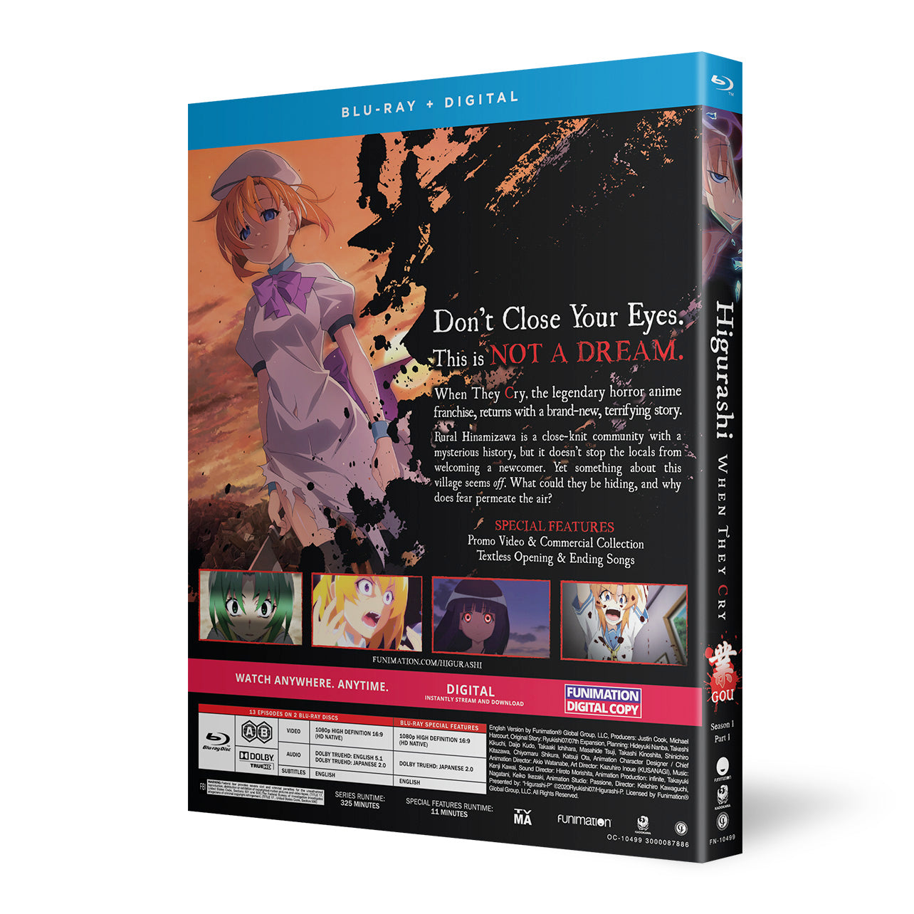 Higurashi: When They Cry - GOU - Season 1 Part 1 - Blu-ray ...