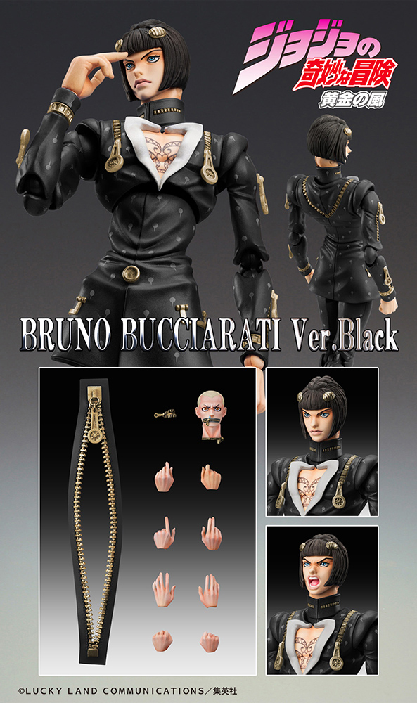 Bruno Bucciarati Black Color Variant Ver JoJos Bizarre Adventure Golden Wind Action Figure image count 5